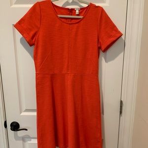 J. Crew a-line dress size 12. Pink/orange color, more pink than photo shows.